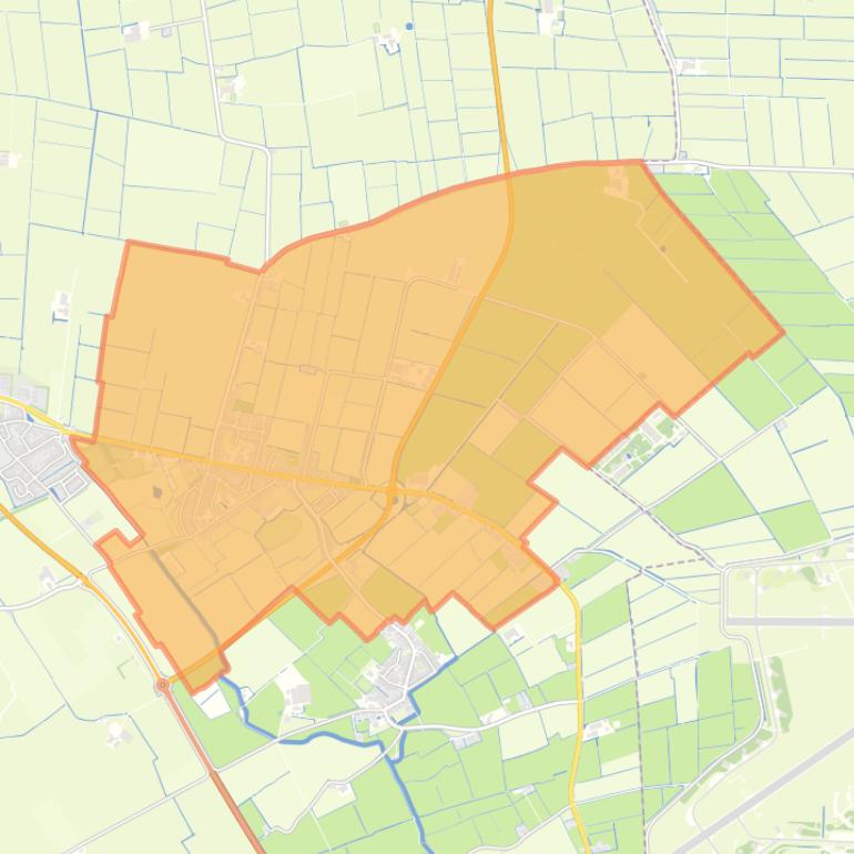 Kaart van de wijk Bitgummole.