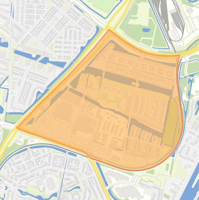 Kaart van de wijk Blokhoeve.