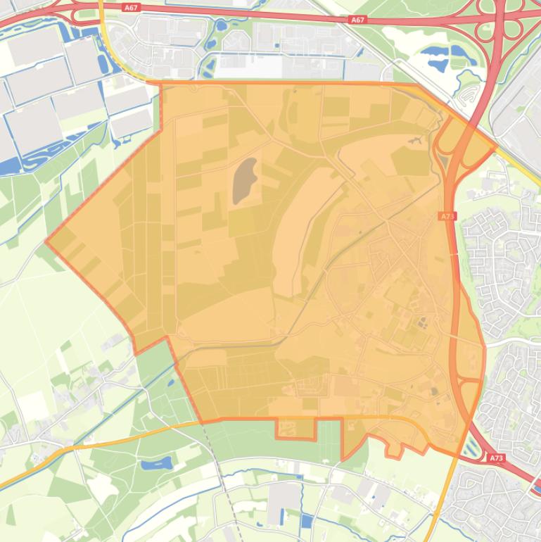 Kaart van de wijk Boekend.