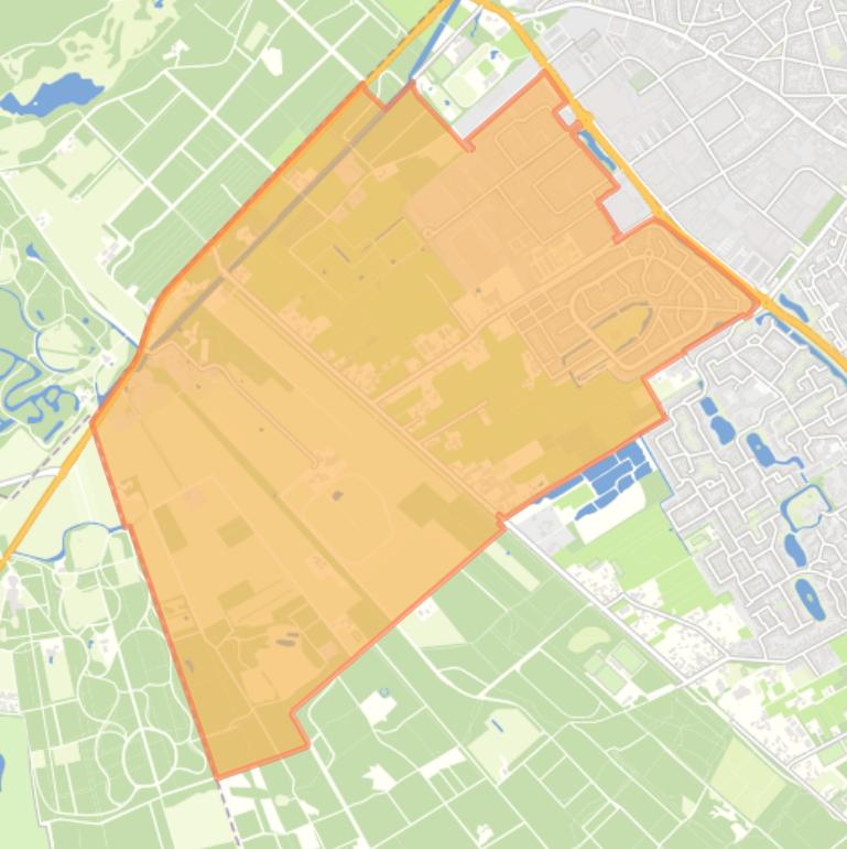 Kaart van de wijk Boerenstreek.