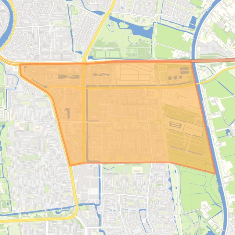 Kaart van de Boerhaavewijk.