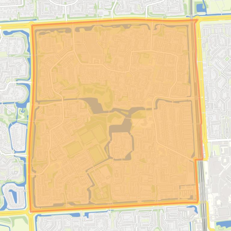 Kaart van de wijk Bolder.