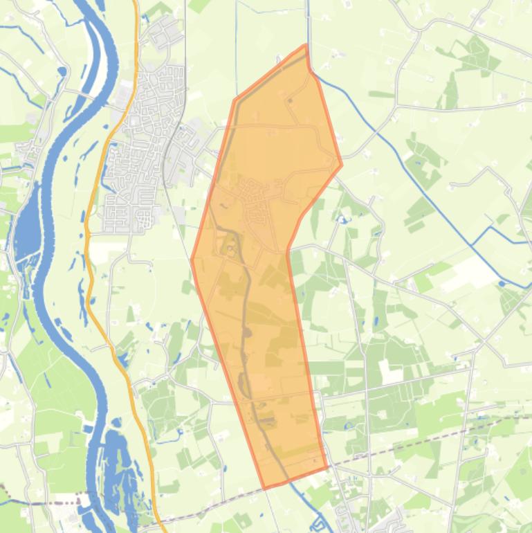 Kaart van de wijk Boskamp.