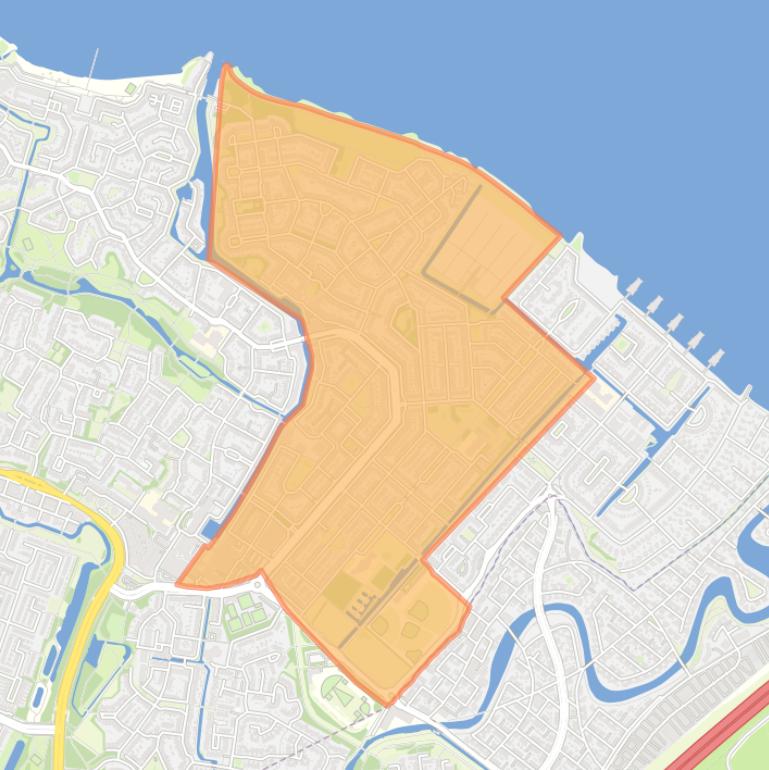 Kaart van de wijk Bovenmaten.