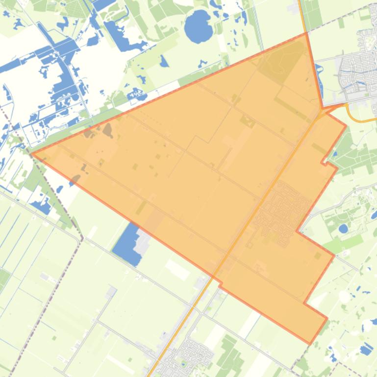 Kaart van de wijk Bovensmilde.