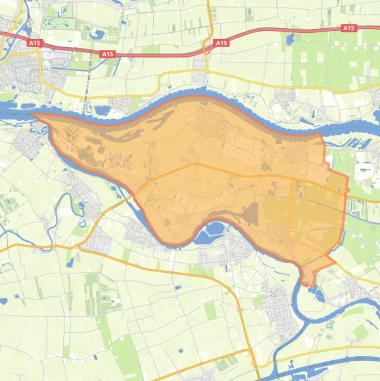 Kaart van de wijk Brakel.