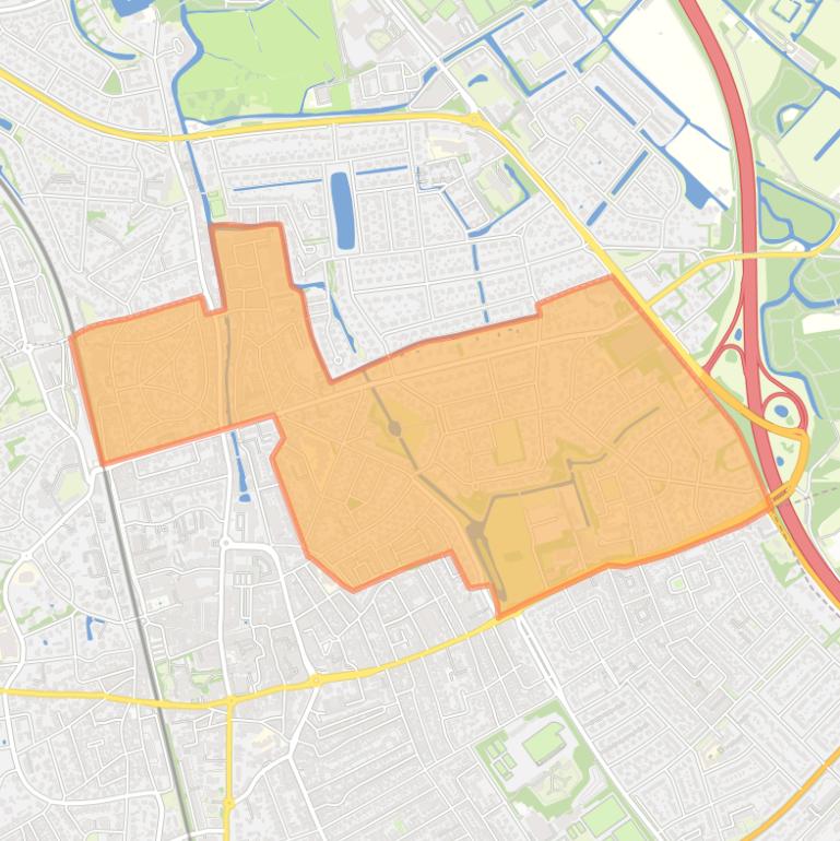 Kaart van de wijk Brediuskwartier.