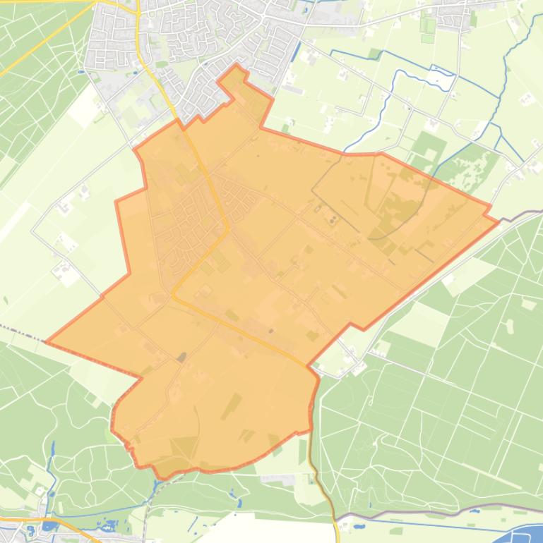 Kaart van de wijk Breedeweg.