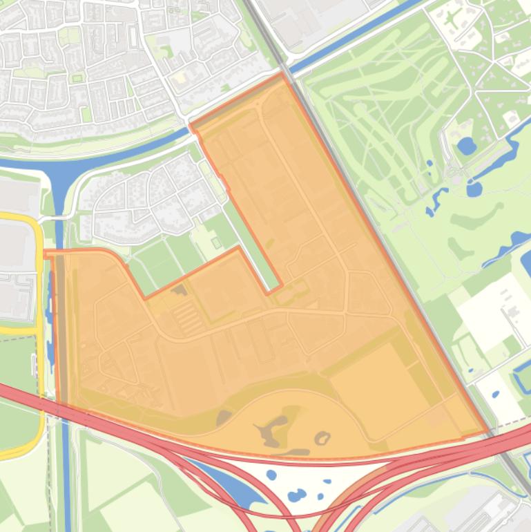 Kaart van de wijk Breeven.