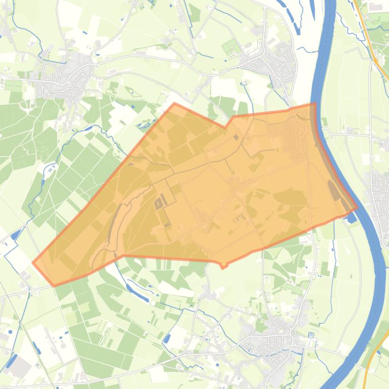 Kaart van de wijk Broekhuizen.