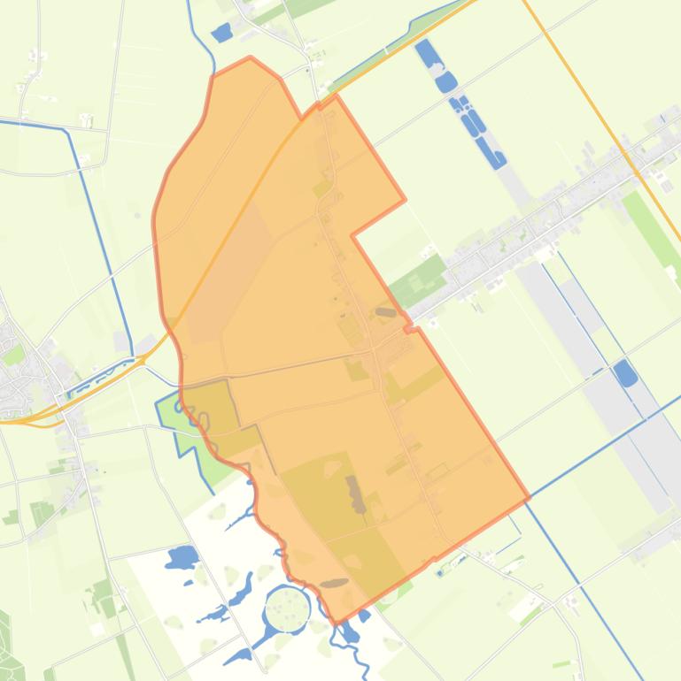 Kaart van de wijk Buinerveen.