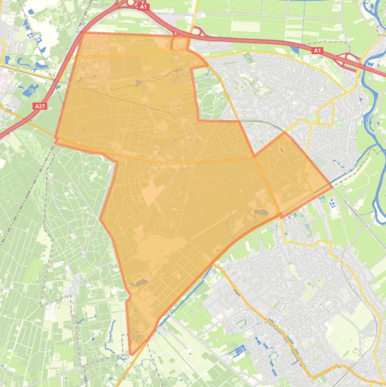 Kaart van de wijk Buitengebied.