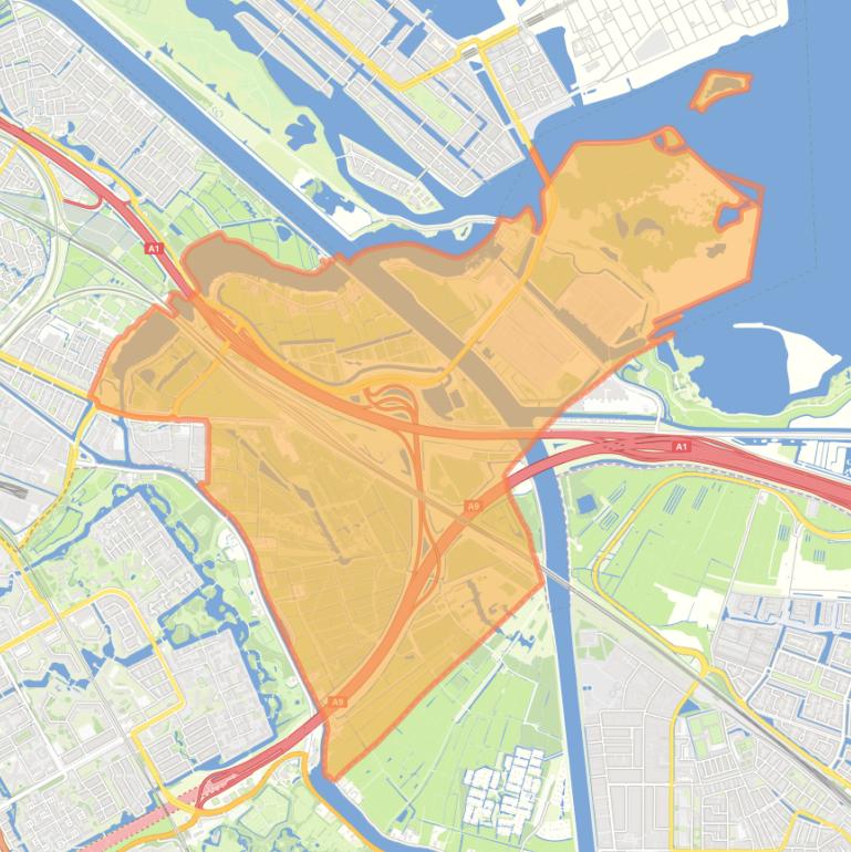 Kaart van de wijk Buitengebied.