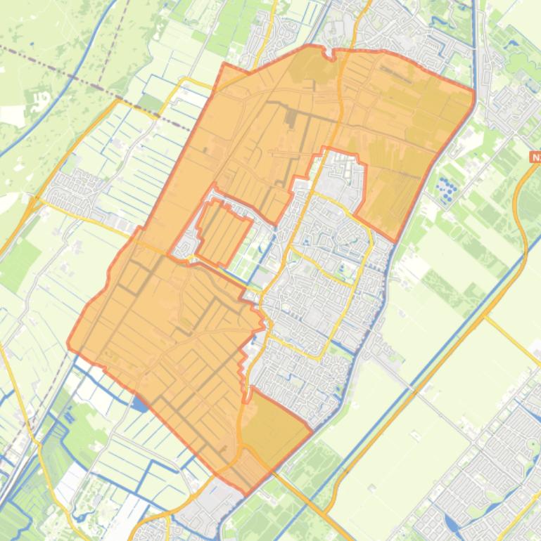 Kaart van de wijk Buitengebied.