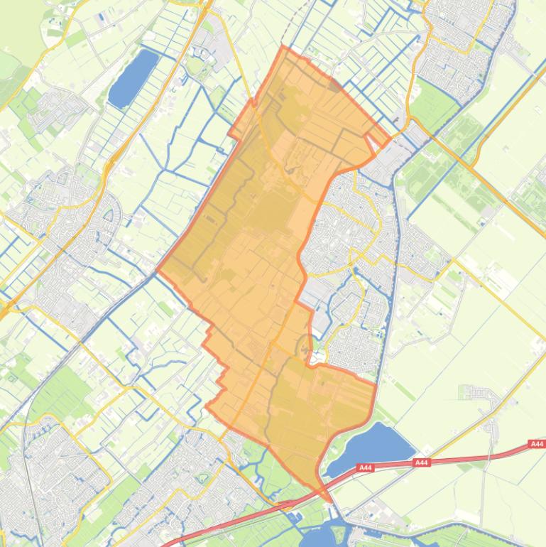 Kaart van de wijk Buitengebied.