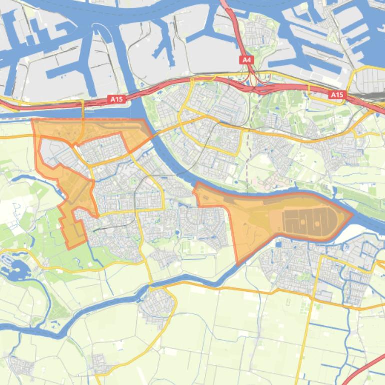 Kaart van de wijk Buitengebied.