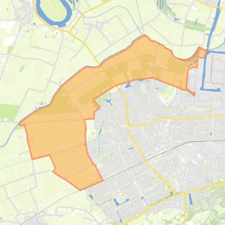 Kaart van de wijk Buitengebied-Noord.