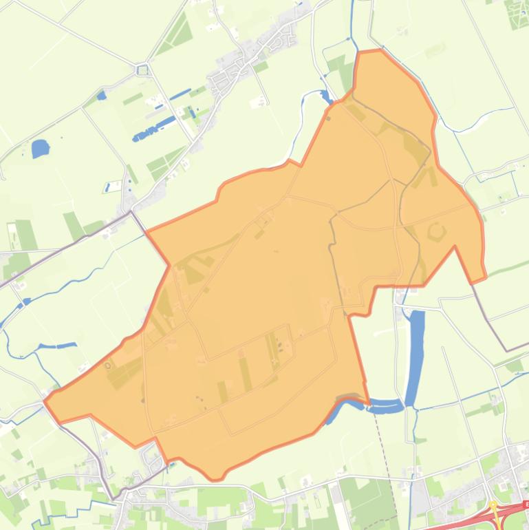 Kaart van de wijk Buitengebied Overslag.