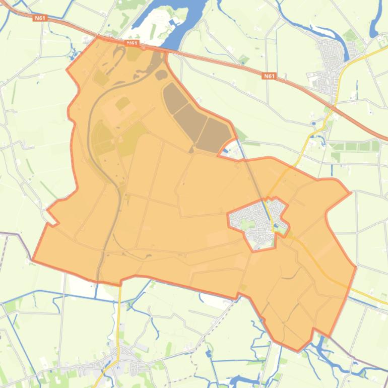 Kaart van de wijk Buitengebied Philippine.