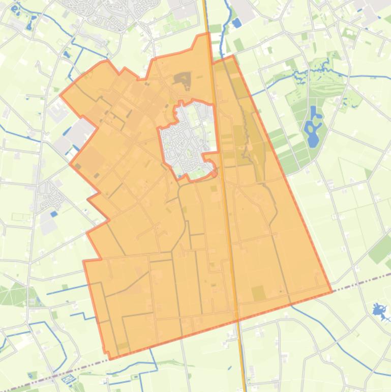 Kaart van de wijk Buitengebied Someren-Eind.