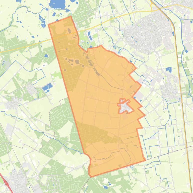 Kaart van de wijk Buitengebied Someren-Heide.