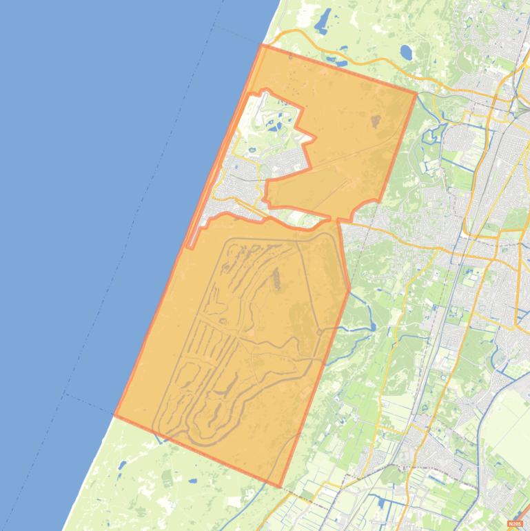 Kaart van de wijk Buitengebied.