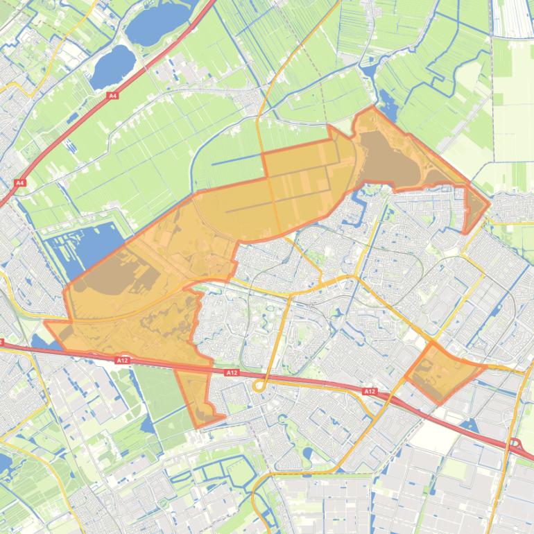 Kaart van de wijk Buitengebied.