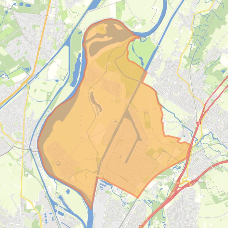 Kaart van de Buitenwijk Noordoost.