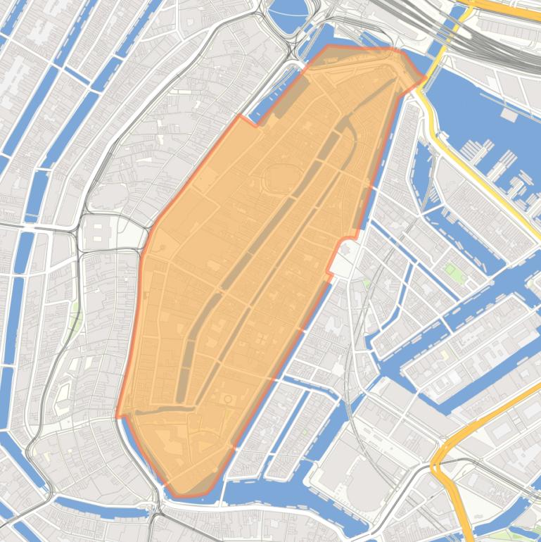 Kaart van de wijk Burgwallen-Oude Zijde.