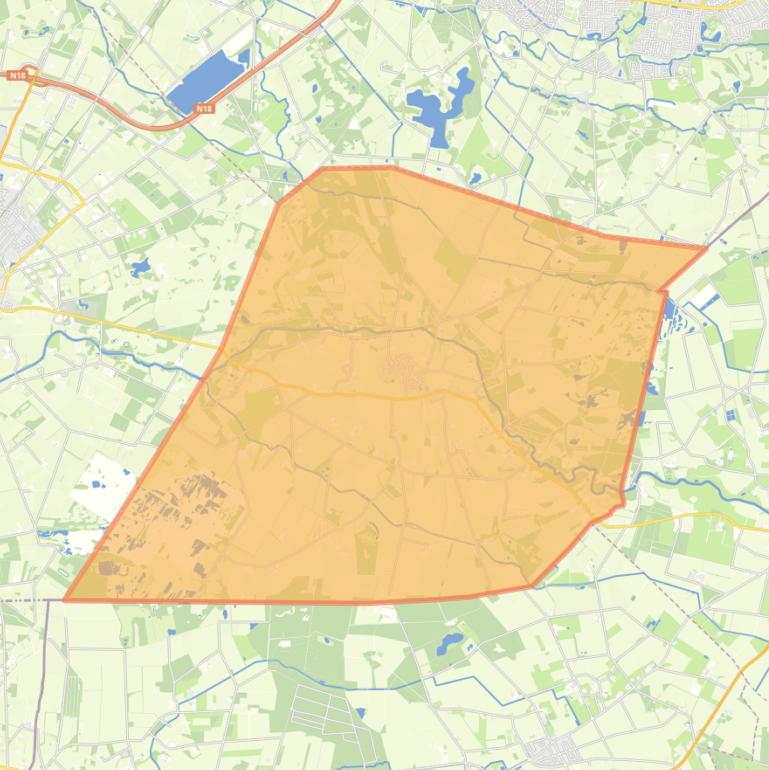 Kaart van de wijk Buurse.