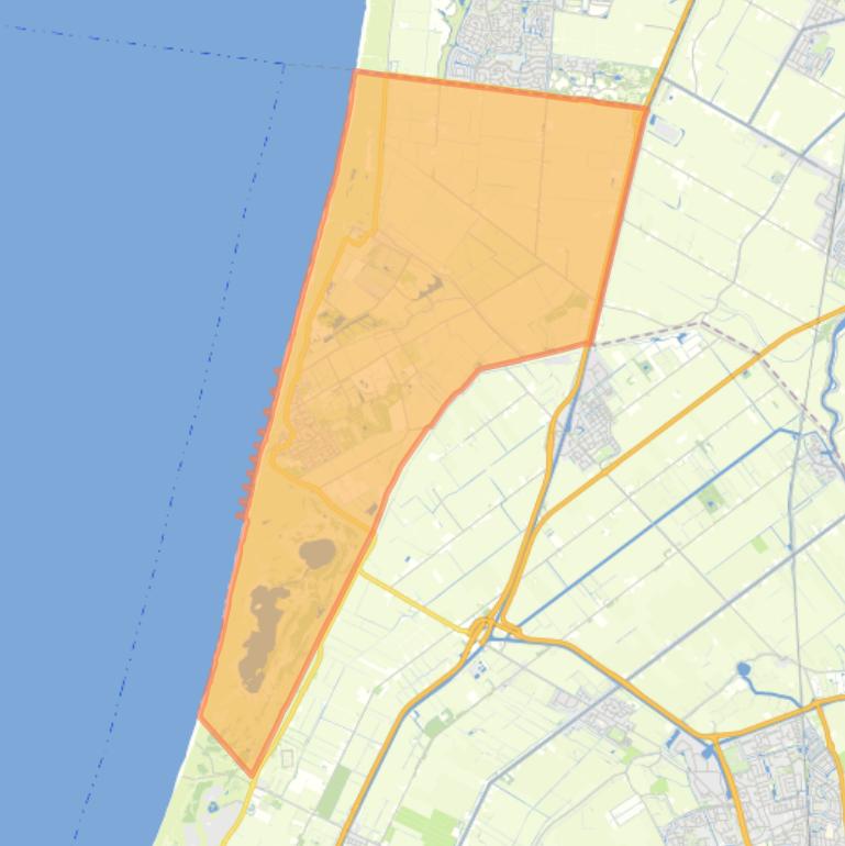 Kaart van de wijk Callantsoog.