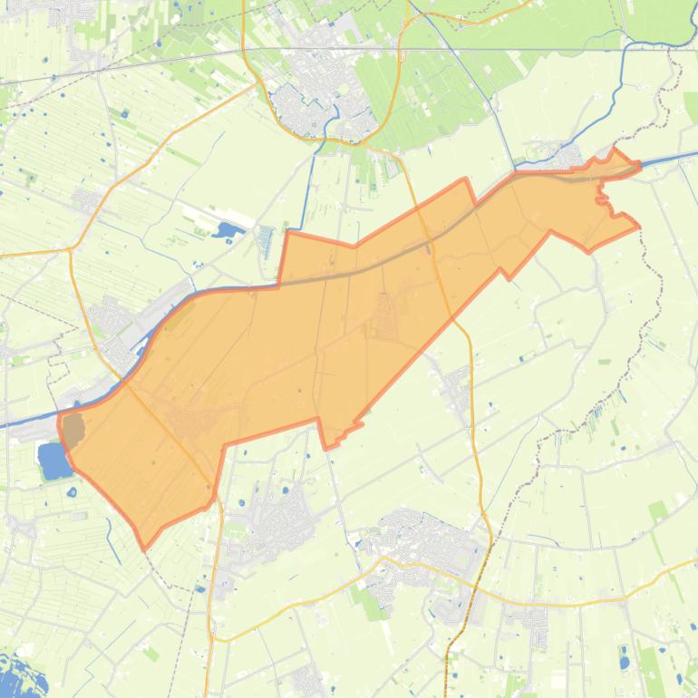 Kaart van de wijk Centrum.