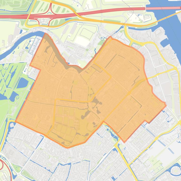 Kaart van de wijk Centrum.