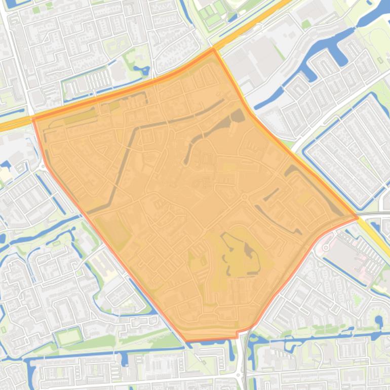 Kaart van de wijk Centrum.