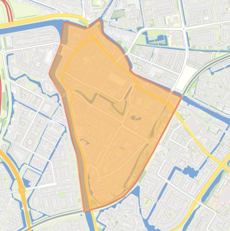 Kaart van de wijk Centrum.