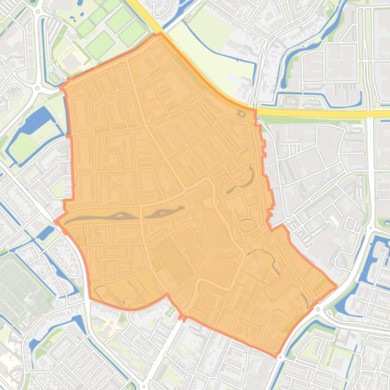 Kaart van de wijk Centrum.