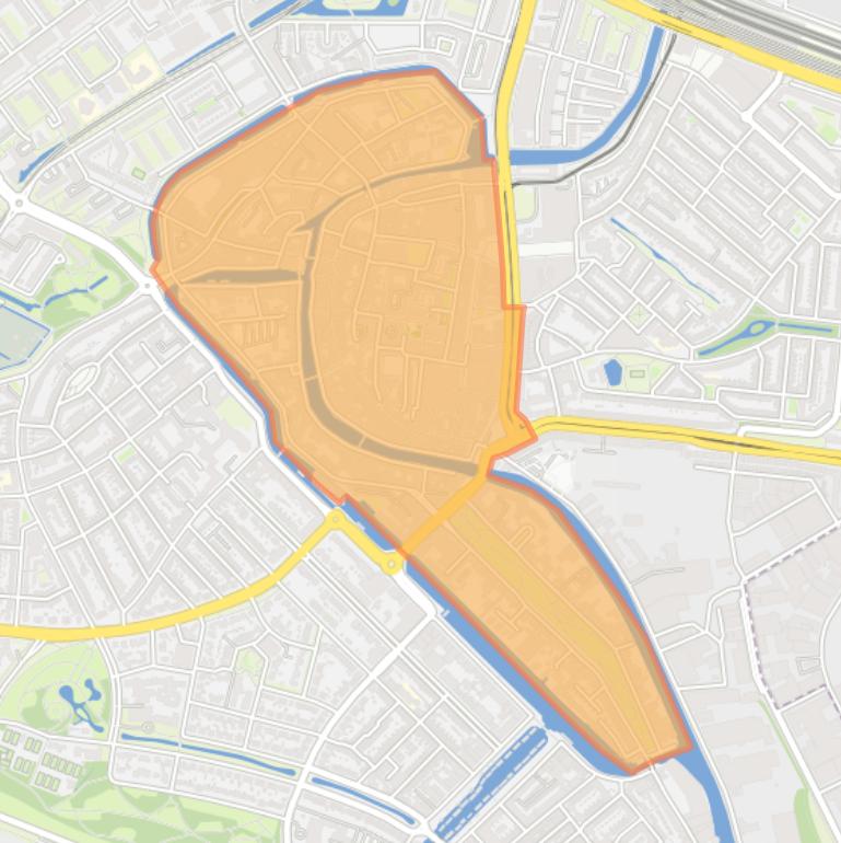 Kaart van de wijk Centrum.