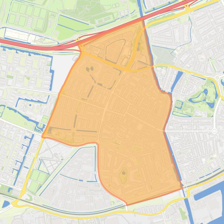 Kaart van de wijk Centrum.