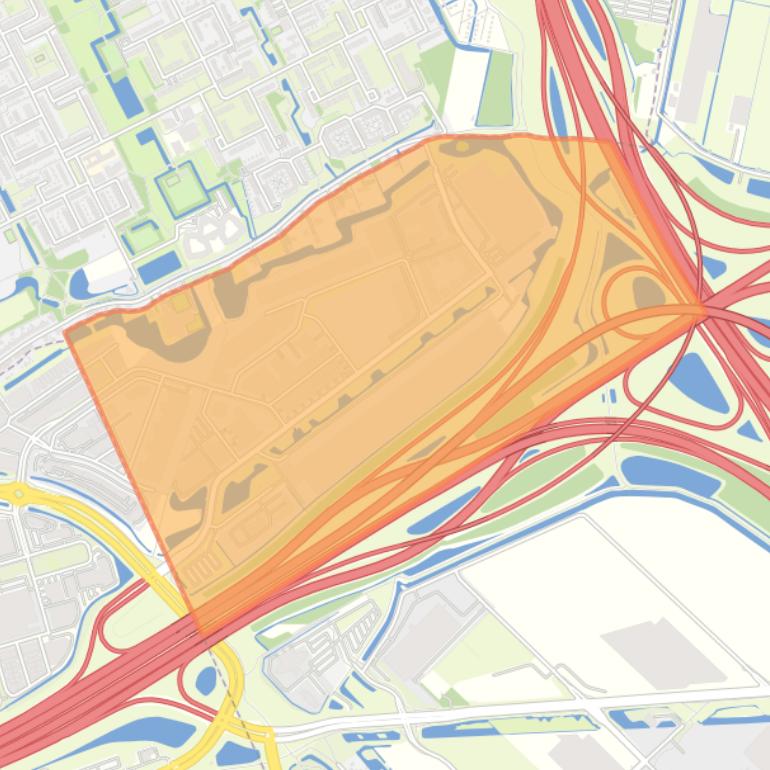 Kaart van de wijk Cornelisland.