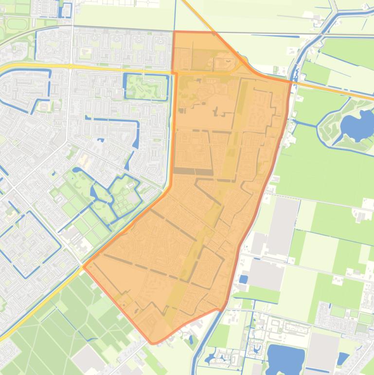 Kaart van de wijk De Draai.