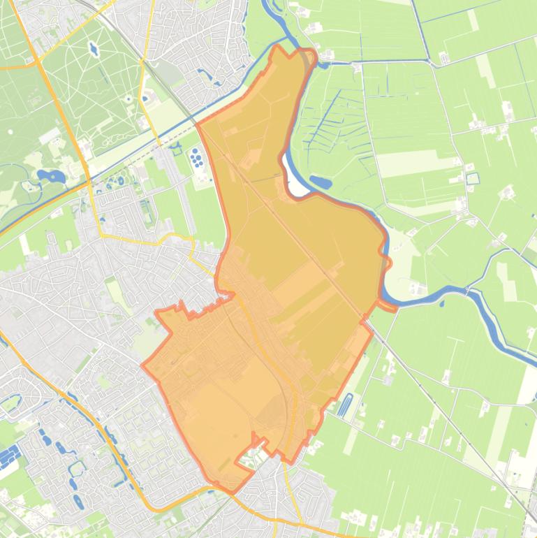 Kaart van de wijk de Eng-Soest-Midden.