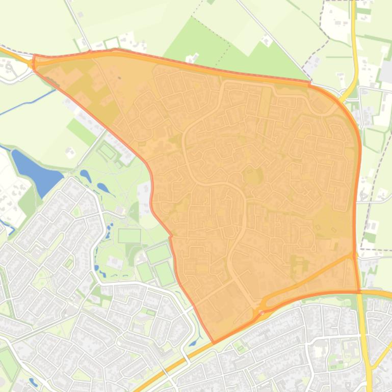 Kaart van de wijk De Essen.