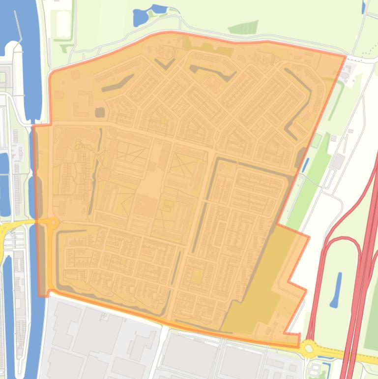 Kaart van de wijk De Hagen.