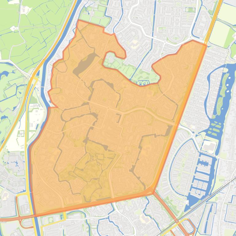 Kaart van de wijk De Mare.