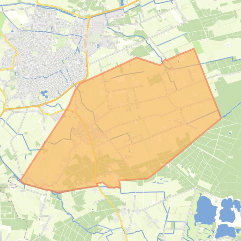 Kaart van de wijk De Mortel.