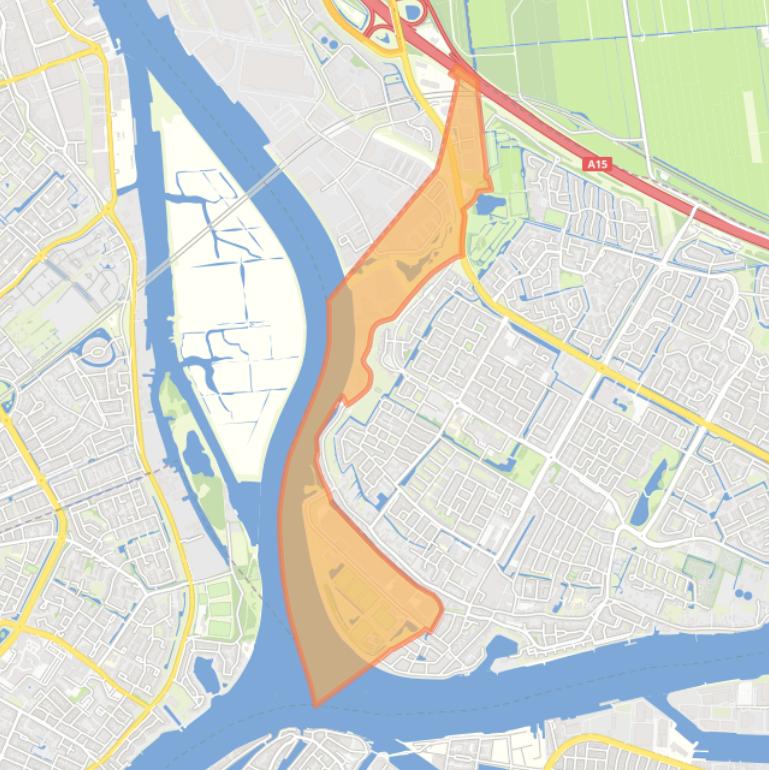 Kaart van de wijk De Noordoever.