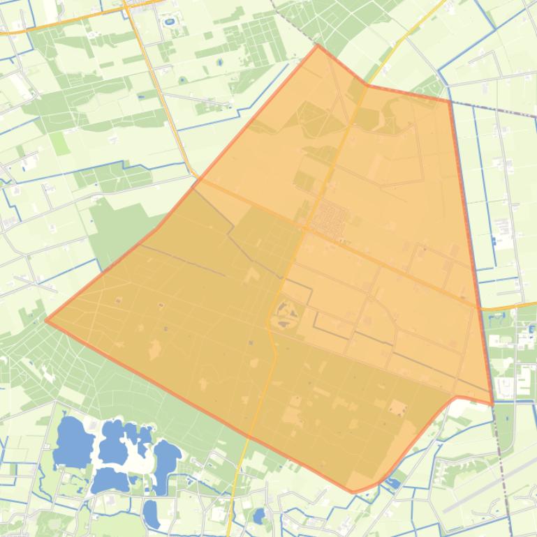 Kaart van de wijk De Rips.