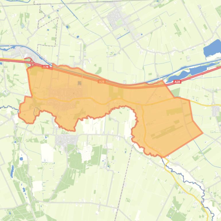 Kaart van de De Wijk.