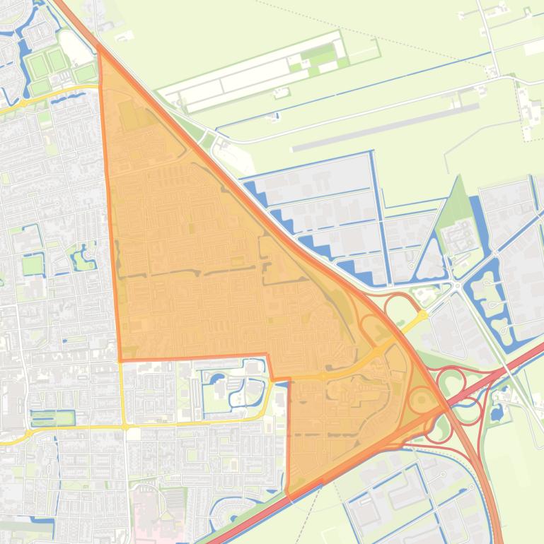 Kaart van de wijk De Wiken.