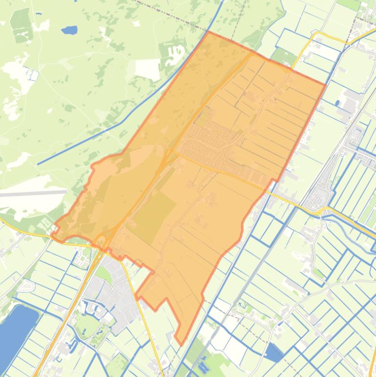 Kaart van de wijk De Zilk.